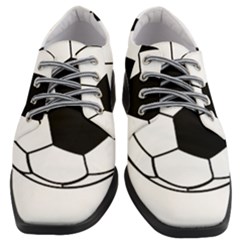 Soccer Lovers Gift Women Heeled Oxford Shoes by ChezDeesTees