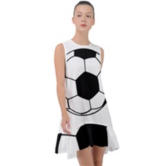 Soccer Lovers Gift Frill Swing Dress by ChezDeesTees