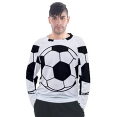 Soccer Lovers Gift Men s Long Sleeve Raglan Tee