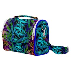 420 Ganja Pattern, Weed Leafs, Marihujana In Colors Satchel Shoulder Bag by Casemiro