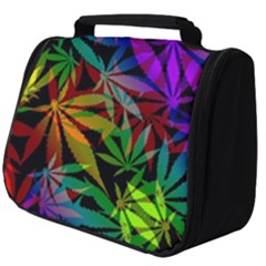 Ganja In Rainbow Colors, Weed Pattern, Marihujana Theme Full Print Travel Pouch (big) by Casemiro