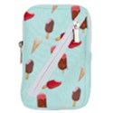 Ice Cream pattern, light blue background Belt Pouch Bag (Small) View1