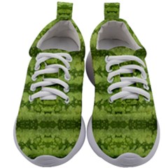 Watermelon Pattern, Fruit Skin In Green Colors Kids Athletic Shoes by Casemiro