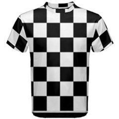 Chess Board Background Design Men s Cotton Tee