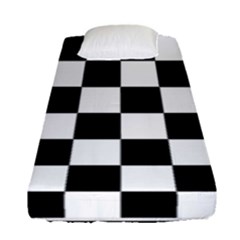 Chess Board Background Design Fitted Sheet (single Size) by Vaneshart