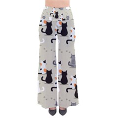 Cute Cat Seamless Pattern So Vintage Palazzo Pants