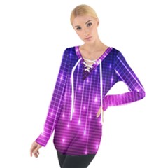 Shiny Stars Tie Up Tee by Sparkle