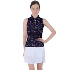 Digital Polka Women s Sleeveless Polo Tee by Sparkle