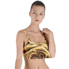 Gold Roses Layered Top Bikini Top  by Sparkle