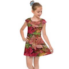 Spring Leafs Kids  Cap Sleeve Dress by Sparkle