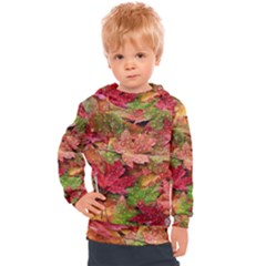Spring Leafs Kids  Hooded Pullover by Sparkle
