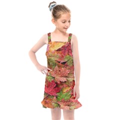 Spring Leafs Kids  Overall Dress by Sparkle