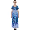 Sea anemone  High Waist Short Sleeve Maxi Dress View1