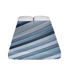 Modern Stripes Print Fitted Sheet (full/ Double Size) by dflcprintsclothing