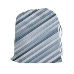 Modern Stripes Print Drawstring Pouch (2xl) by dflcprintsclothing