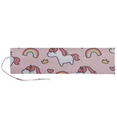 Cute-unicorn-rainbow-seamless-pattern-background Roll Up Canvas Pencil Holder (l) by Vaneshart