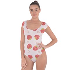 Strawberries-pattern-design Short Sleeve Leotard 