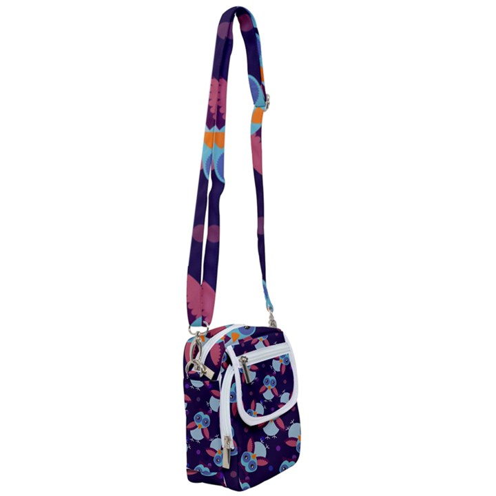 Owl-pattern-background Shoulder Strap Belt Bag