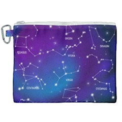 Realistic-night-sky-poster-with-constellations Canvas Cosmetic Bag (xxl) by Vaneshart