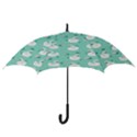 Elegant-swan-seamless-pattern Hook Handle Umbrellas (Large) View3