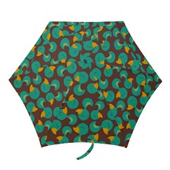 Vector-illustration-seamless-pattern-with-cartoon-duck Mini Folding Umbrellas by Vaneshart