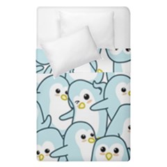 Penguins Pattern Duvet Cover Double Side (single Size) by Vaneshart