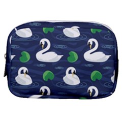 Swan Pattern Elegant Design Make Up Pouch (small) by Vaneshart