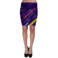 Colorful-abstract-background Bodycon Skirt