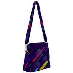 Colorful-abstract-background Zipper Messenger Bag by Vaneshart