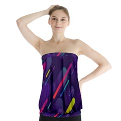 Colorful-abstract-background Strapless Top by Vaneshart