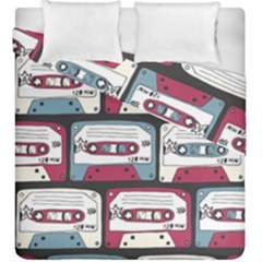 Music Symbols Rock Music Seamless Pattern Duvet Cover Double Side (king Size)