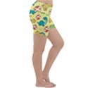 Seamless pattern with cute dinosaurs character Lightweight Velour Yoga Shorts View3