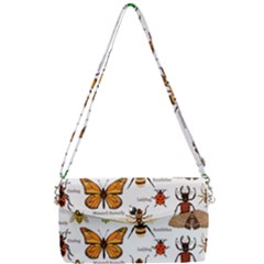 Insects Seamless Pattern Removable Strap Clutch Bag by Vaneshart