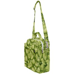Seamless pattern with green leaves Crossbody Day Bag