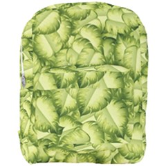 Seamless pattern with green leaves Full Print Backpack