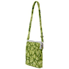 Seamless pattern with green leaves Multi Function Travel Bag