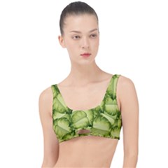 Seamless pattern with green leaves The Little Details Bikini Top