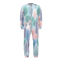 Abstract-seamless-pattern-with-winter-forest-background Onepiece Jumpsuit (kids) by Vaneshart