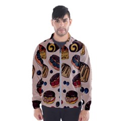 Seamless-pattern-with-sweet-cakes-berries Men s Windbreaker by Vaneshart