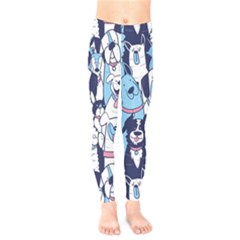 Dogs-seamless-pattern Kids  Leggings by Vaneshart