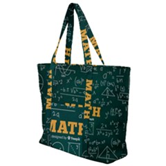 Realistic-math-chalkboard-background Zip Up Canvas Bag by Vaneshart