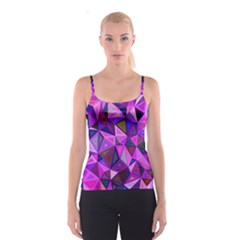 Triangular-shapes-background Spaghetti Strap Top