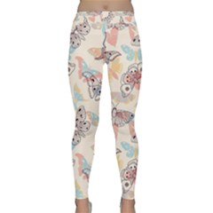 Pattern-with-hand-drawn-butterflies Classic Yoga Leggings