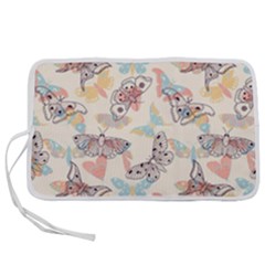 Pattern-with-hand-drawn-butterflies Pen Storage Case (s)