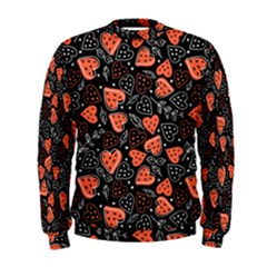 Seamless-vector-pattern-with-watermelons-hearts-mint Men s Sweatshirt by Vaneshart