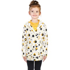 Flat-geometric-shapes-background Kids  Double Breasted Button Coat by Vaneshart