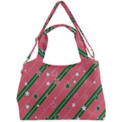 Christmas-background-star Double Compartment Shoulder Bag