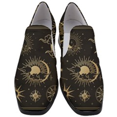Asian-set-with-clouds-moon-sun-stars-vector-collection-oriental-chinese-japanese-korean-style Women Slip On Heel Loafers by Vaneshart