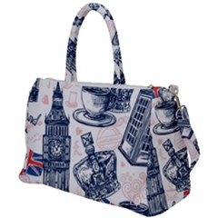 London-seamless-pattern Duffel Travel Bag by Vaneshart