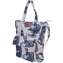 London-seamless-pattern Shoulder Tote Bag by Vaneshart